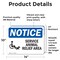 Signmission Service Animal Relief Area Sign With Symbol, 14 in W x Rectangle, Vinyl Decal OS-2PACK-NS-D-1014-L-18289 - alternate 3